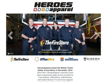 Tablet Screenshot of heroesapparel.com
